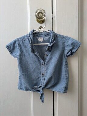 Carter's 2T Denim Short Sleeve Top